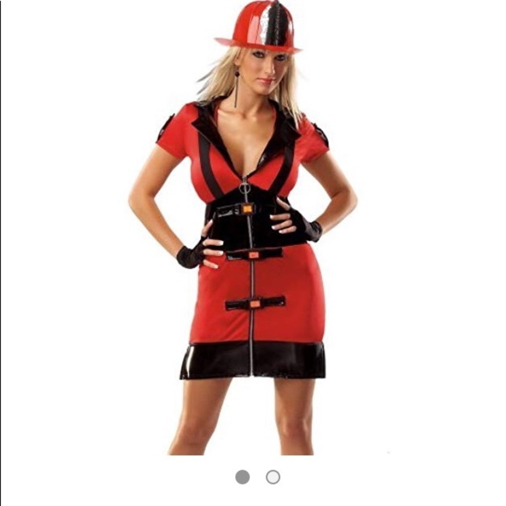 Darque Female Sexy Firefighter Dress Costume